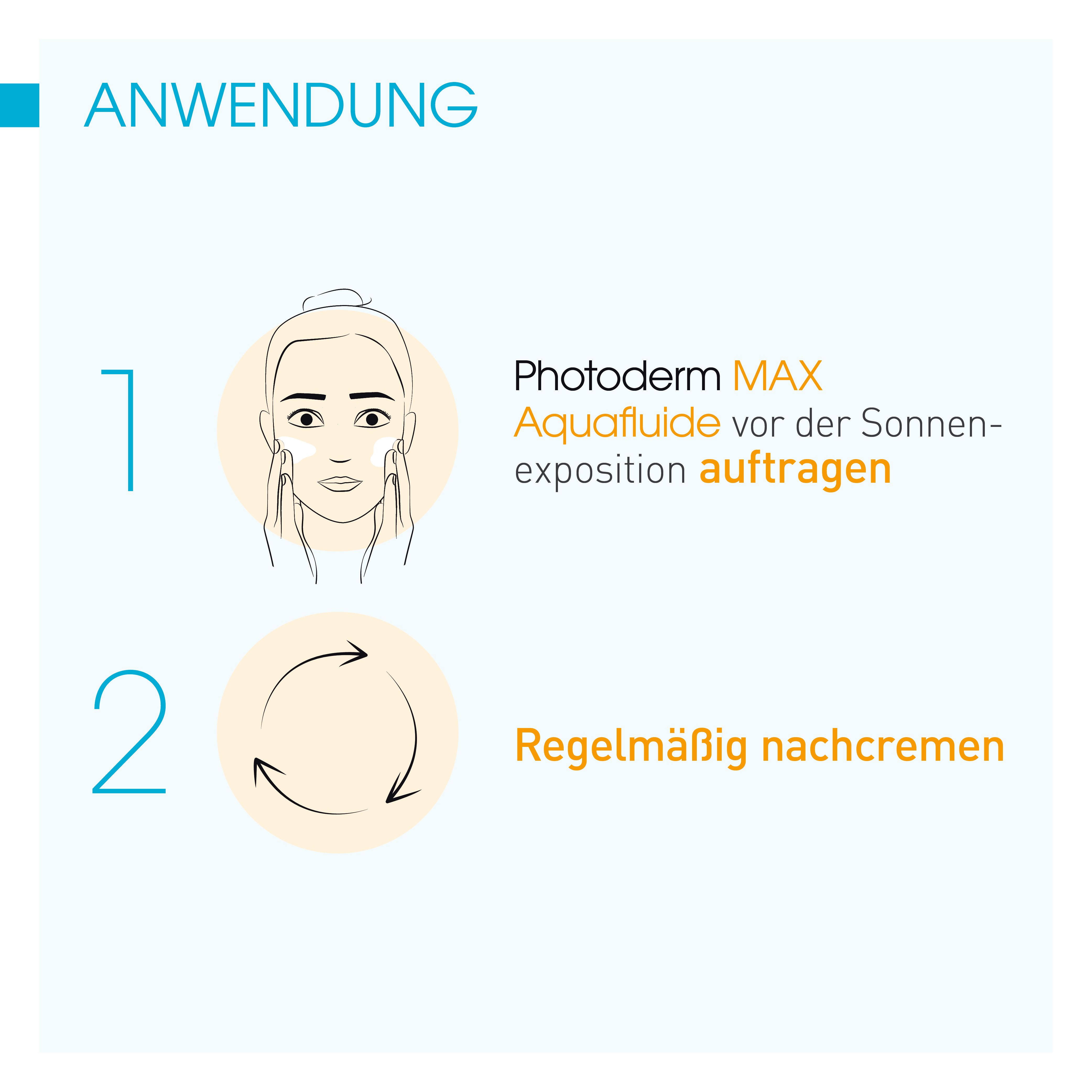 BIODERMA Photoderm MAX Aquafluide SPF 50+ ungetönt Mattierender, ungetönter Sonnenschutz