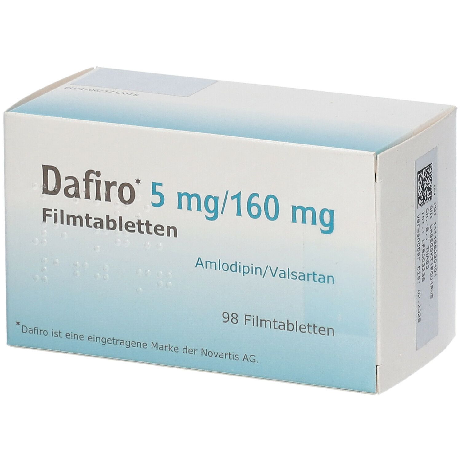 DAFIRO 5 mg/160 mg Filmtabletten