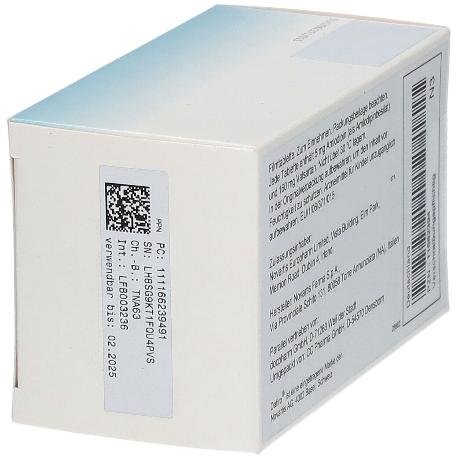DAFIRO 5 mg/160 mg Filmtabletten