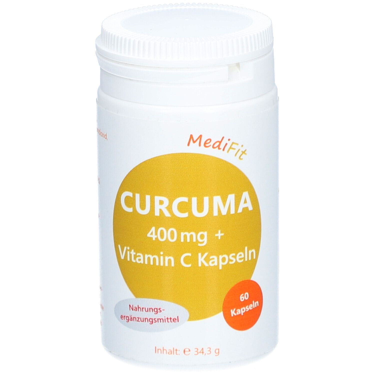 Curcuma 400 mg+Vitamin C Kapseln MediFit 60 St