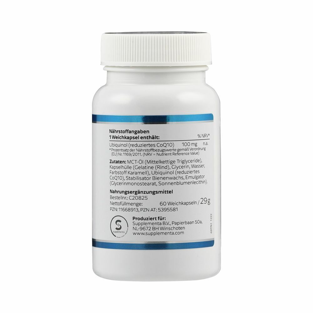 Ubiquinol Coenzym Q10 reduziert 100 mg Kapseln