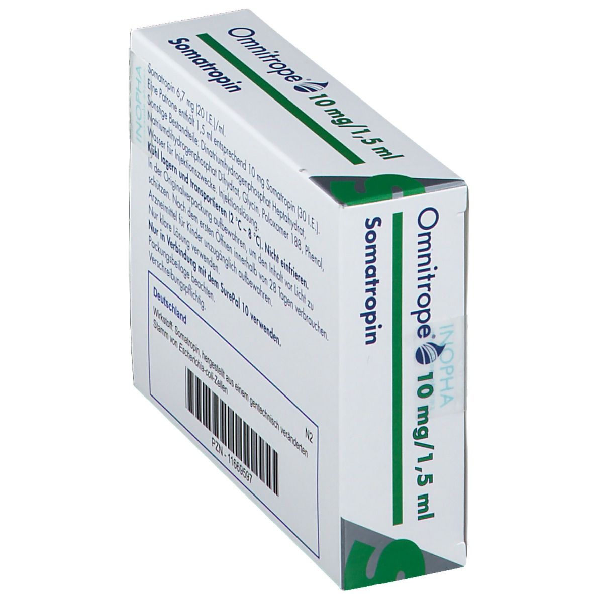 OMNITROPE 10 Mg/1,5 Ml Injektionslösung F.SurePal 5 St Mit Dem E-Rezept ...