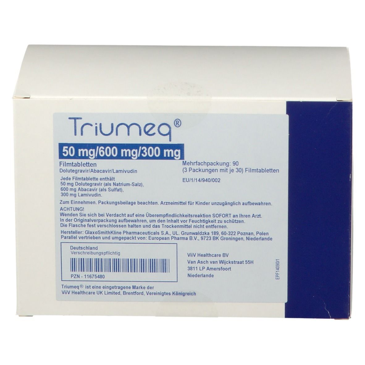 Triumeq® 50 mg/600 mg/300 mg