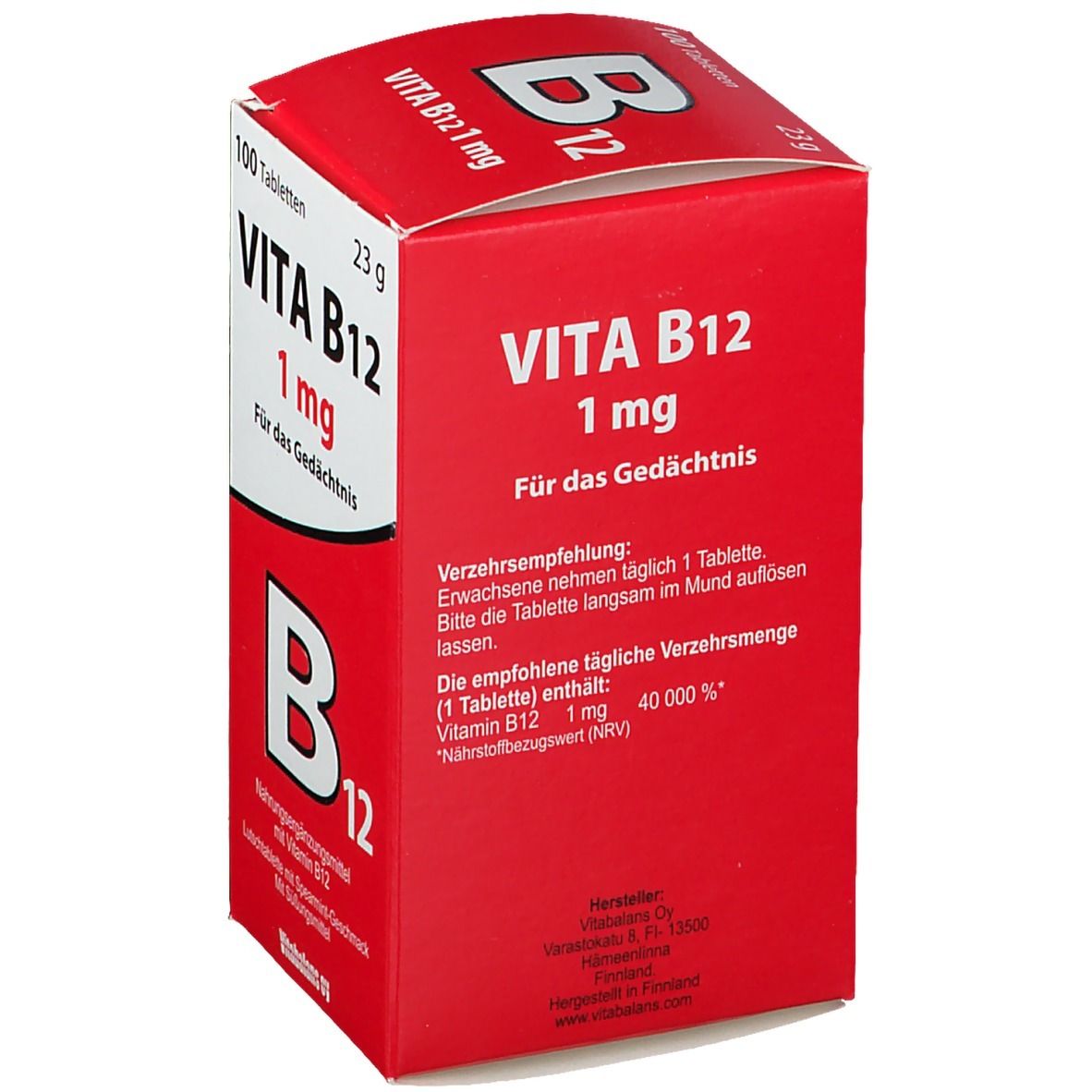 Vita B12 mit Spaermint-Geschmack