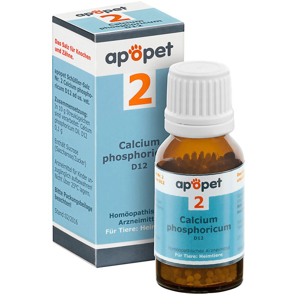 apopet® Schüßler Salz Nr. 2 Calcium phosphoricum D12 ad us. vet.