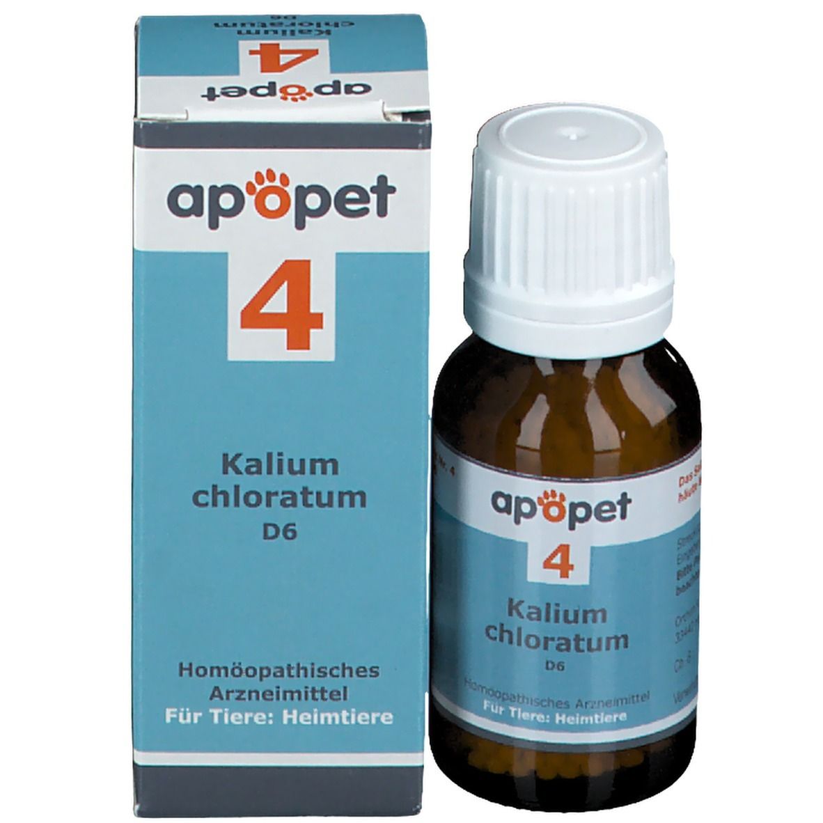 apopet® Schüßler Salz Nr. 4 Kalium chloratum D6 ad us. vet.