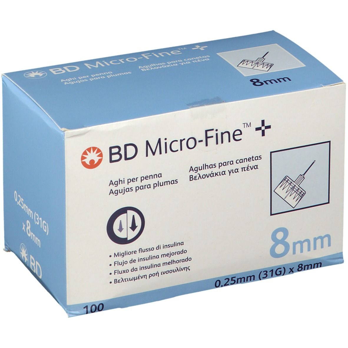 BD MICRO-FINE+ Pen-Nadeln 0,25x8 mm 31 G