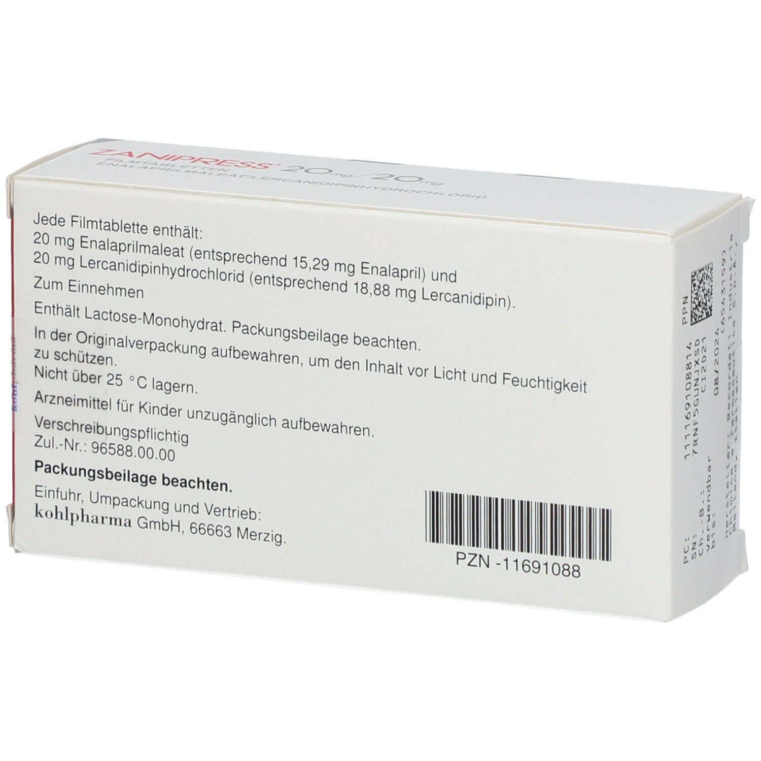 Zanipress 20 mg/20 mg