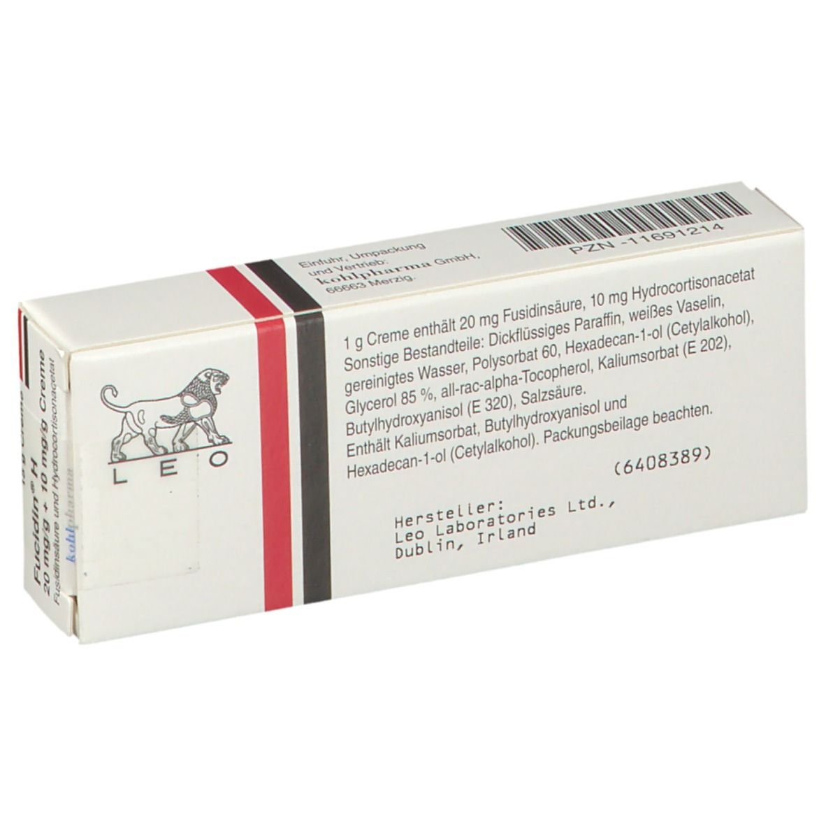 Fucidine H 20 mg/g + 10 mg/g Creme