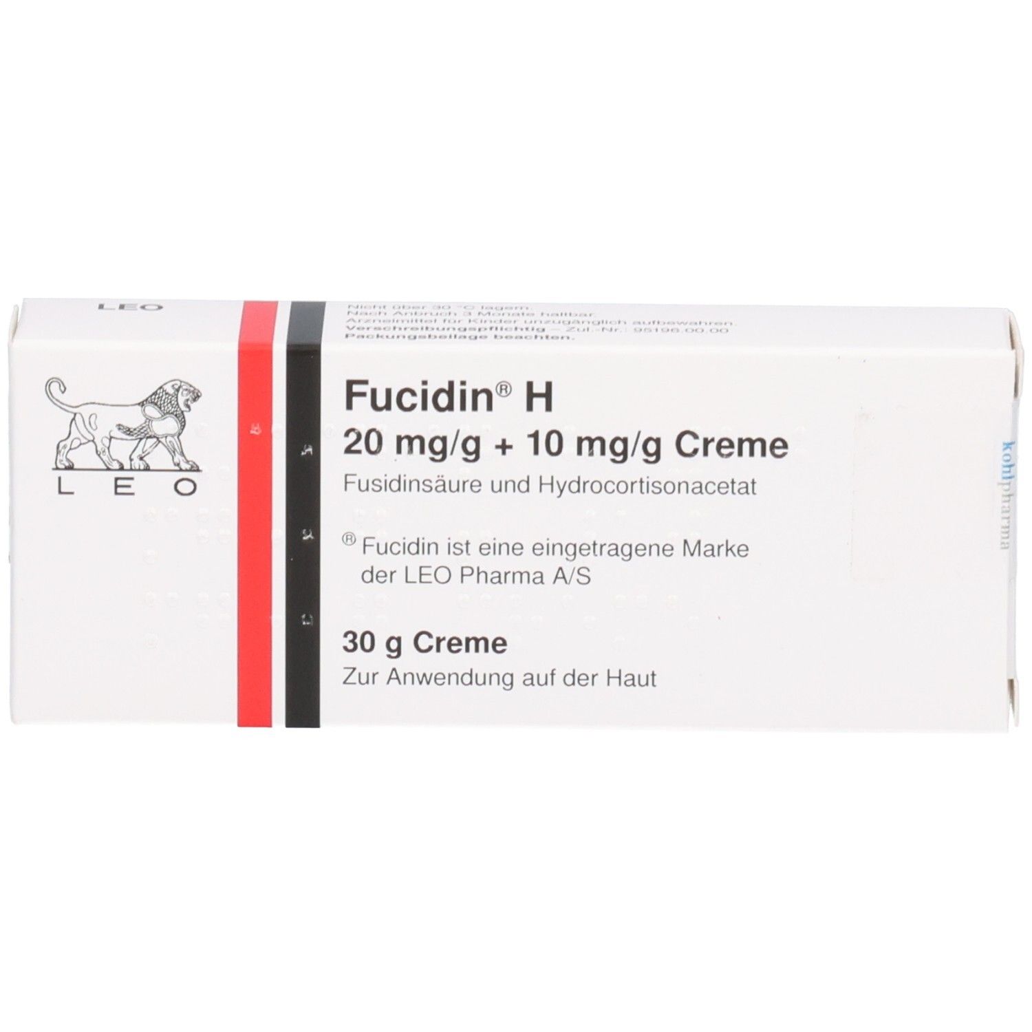 Fucidine H 20 mg/g + 10 mg/g Creme