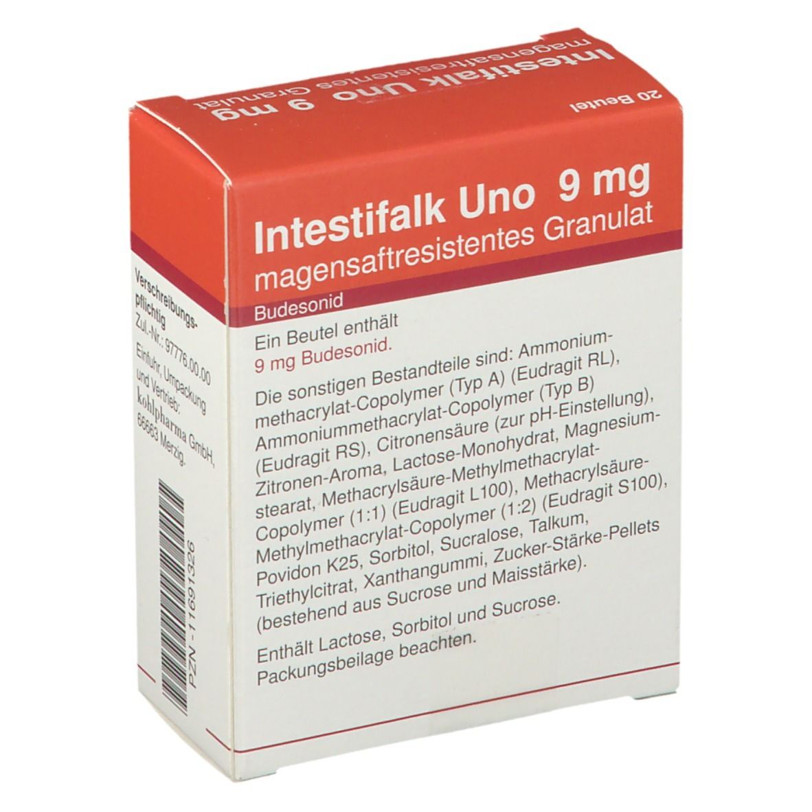 INTESTIFALK Uno 9 mg magensaftresistentes Granulat