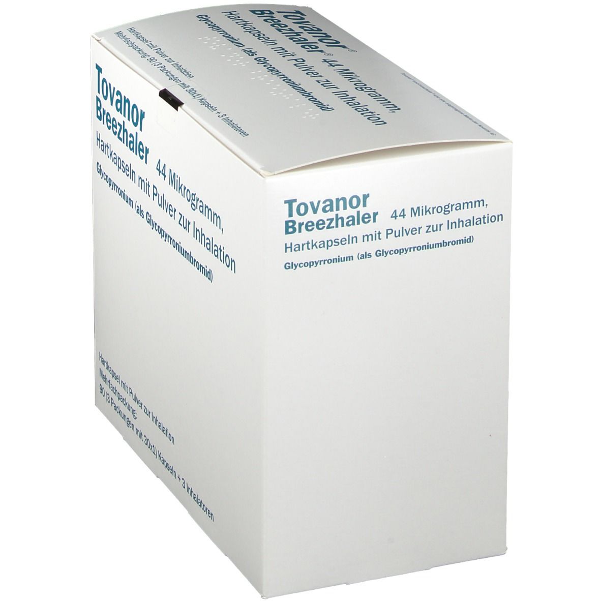 Tovanor Breezhaler 44 µg Hartkaps.m.Plv.z.Inhal. 3x30 St Hartkapseln mit Pulver zur Inhalation