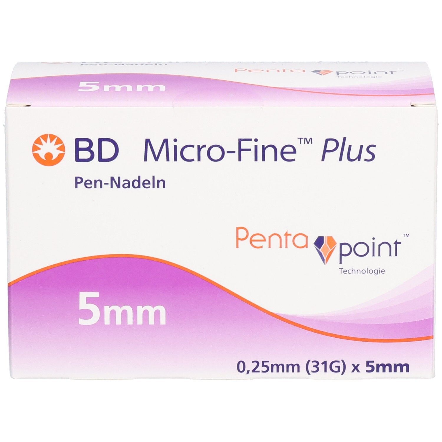 BD Micro-Fine™ Plus Pen-Nadeln 0,25mm (31G) x 5mm
