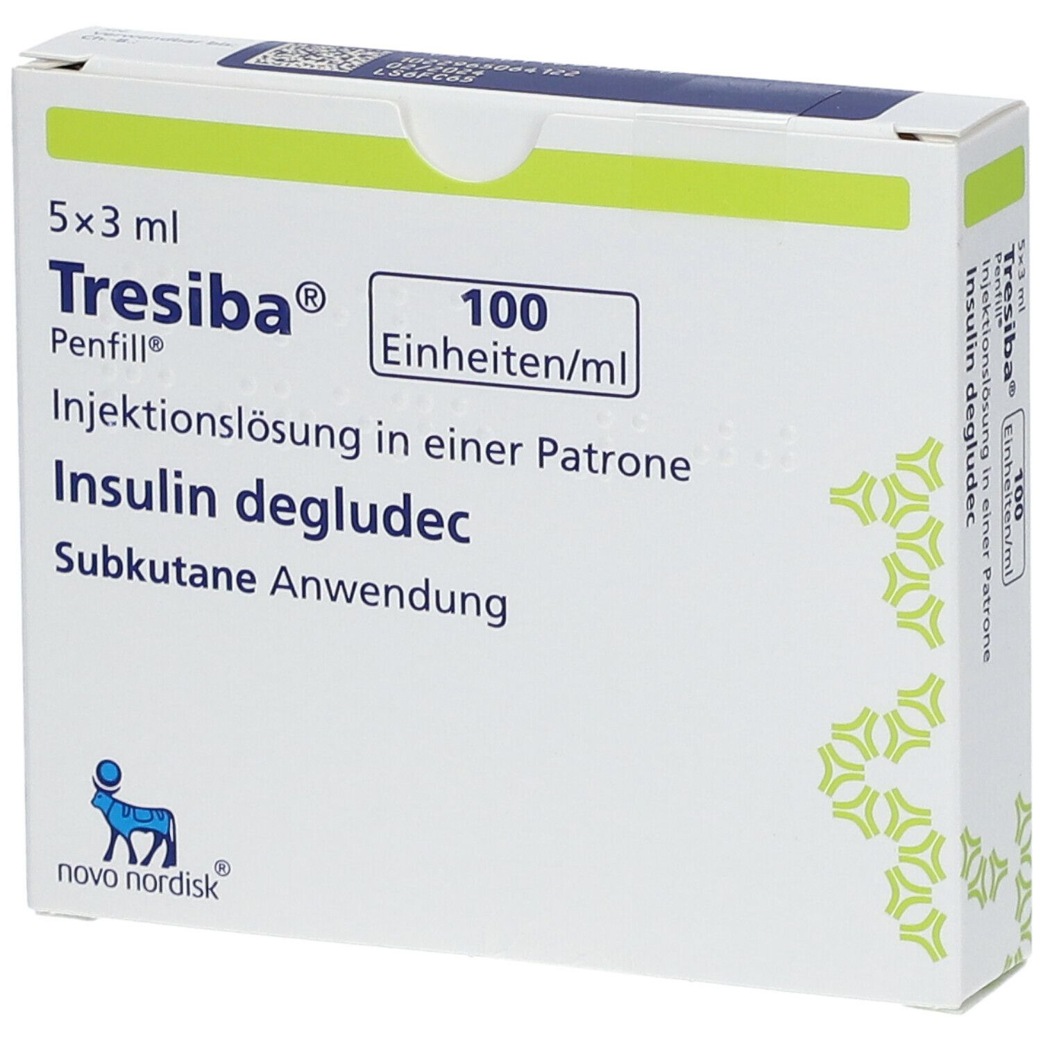 Tresiba 100 I.E./ml Inj.-Lsg.i.e.Patrone Penfill 5x3 ml Injektionslösung