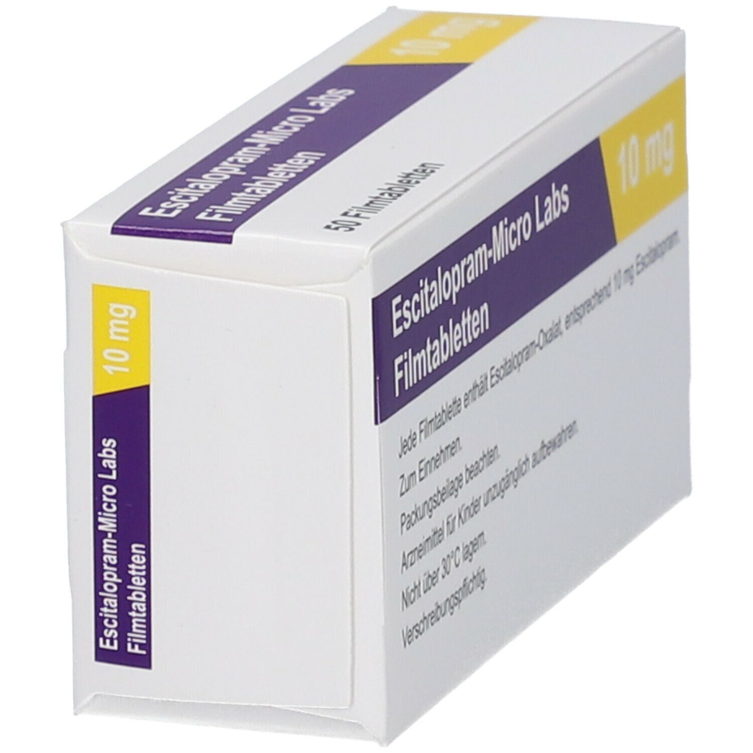 Escitalopram Micro Labs 10 Mg 50 St Mit Dem E Rezept Kaufen Shop Apotheke