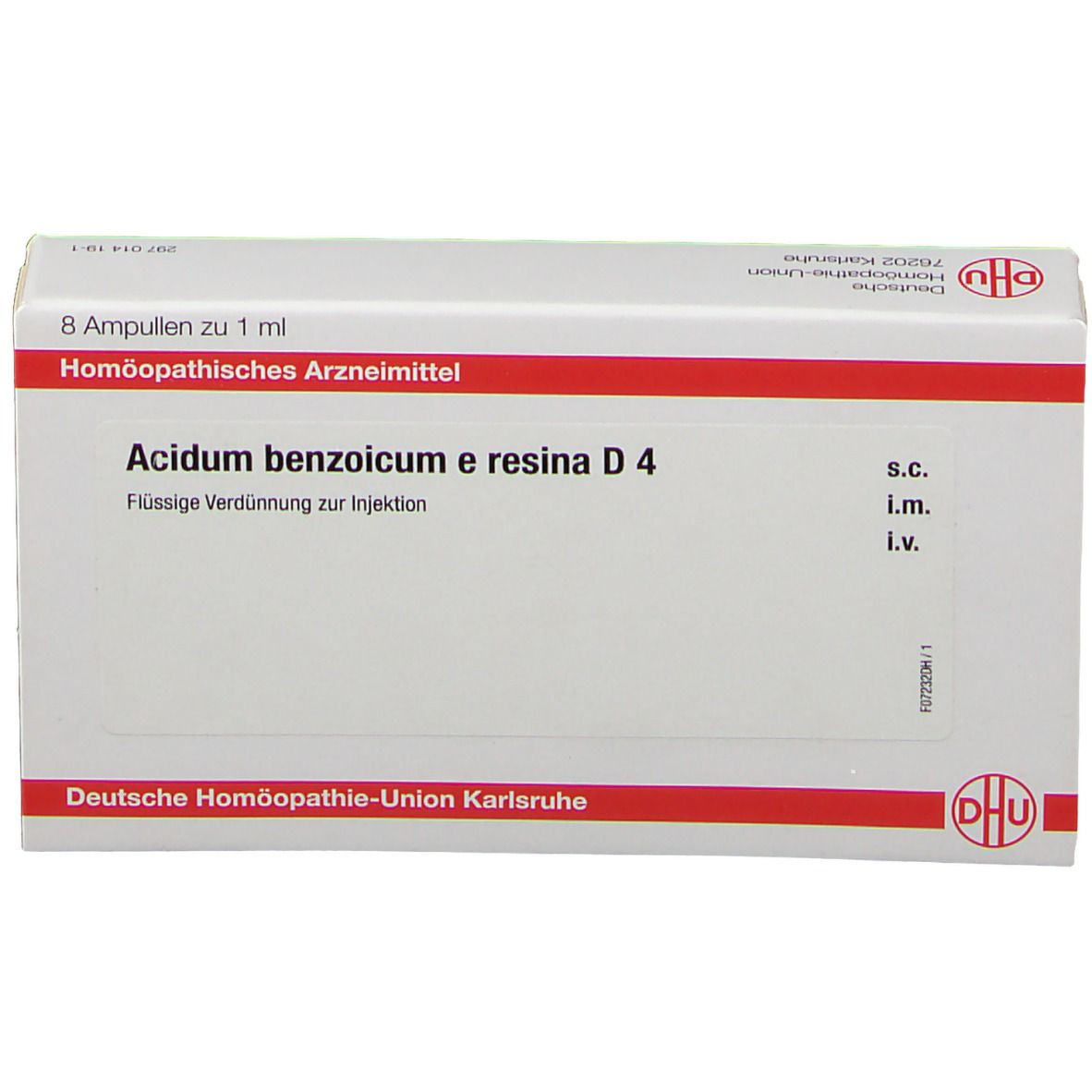 DHU Acidum Benzoicum e Resina D4