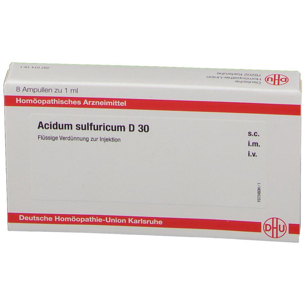 DHU Acidum Sulfuricum D30