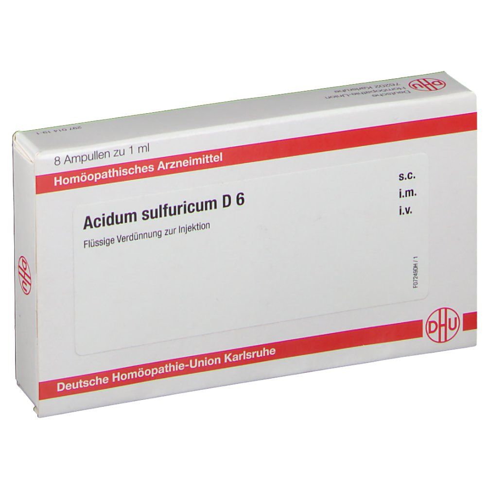 DHU Acidum Sulfuricum D6