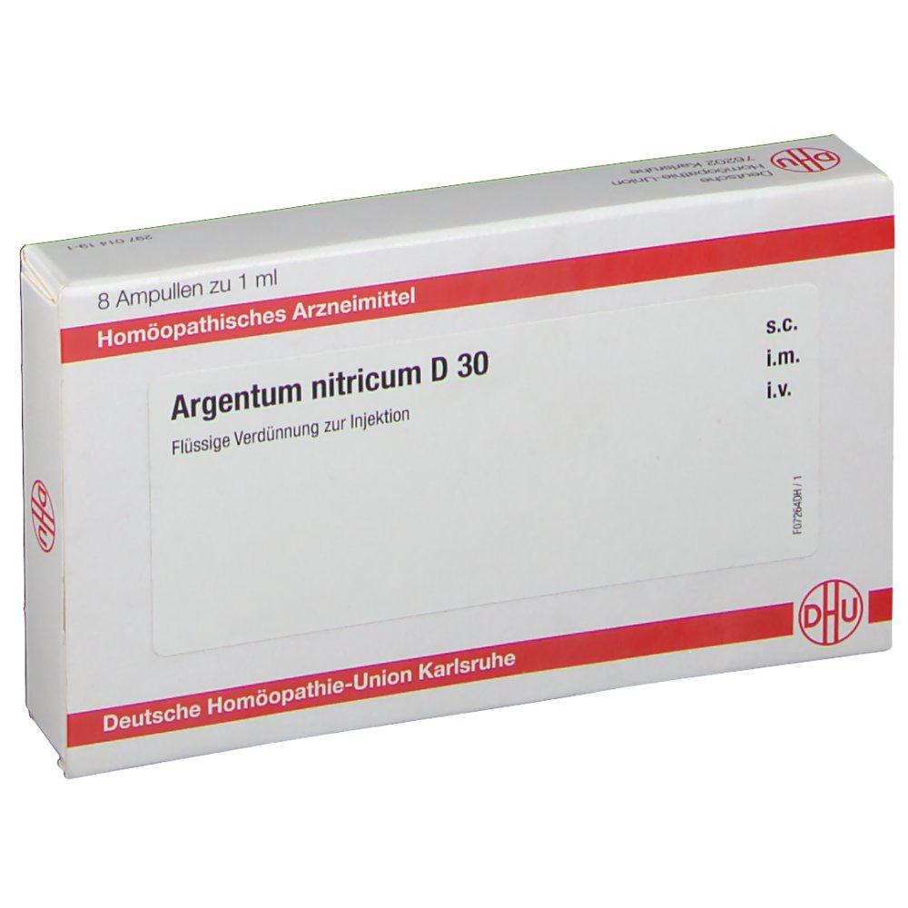 DHU Argentum Nitricum D30