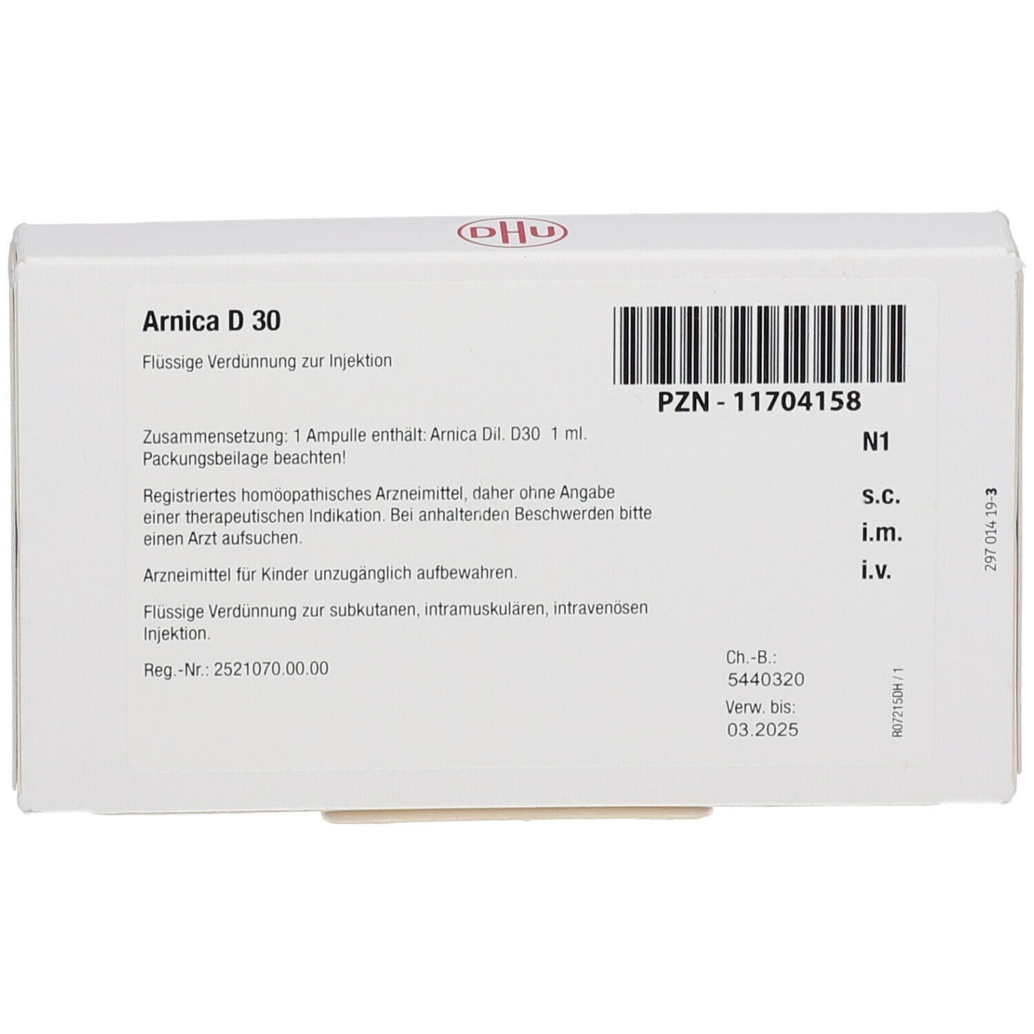 DHU Arnica D 30 Ampullen