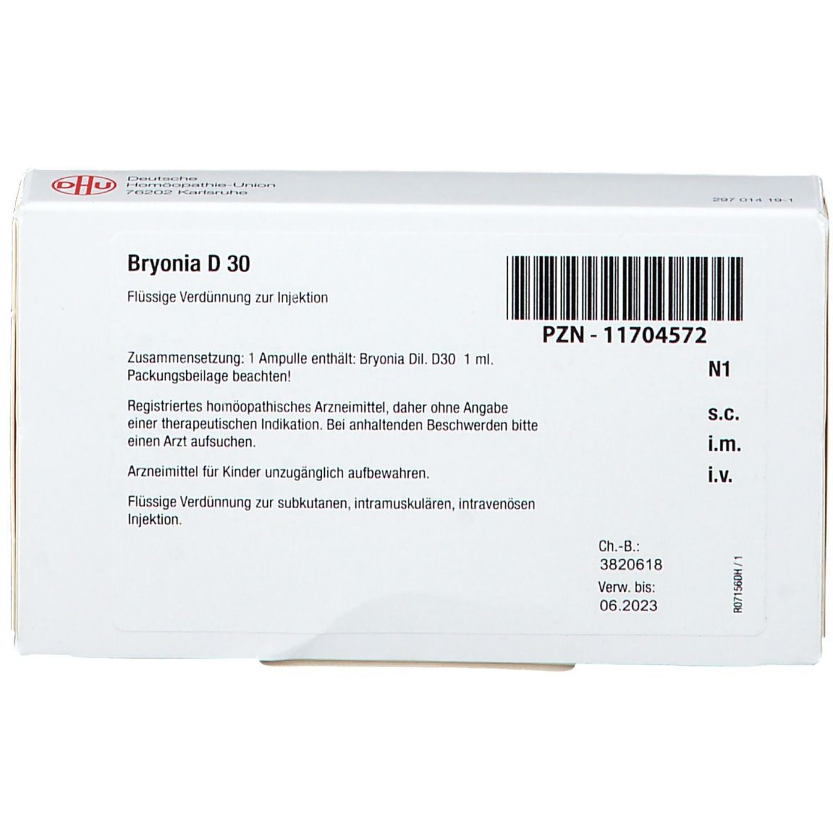 Bryonia D 30 Ampullen 8x1 ml