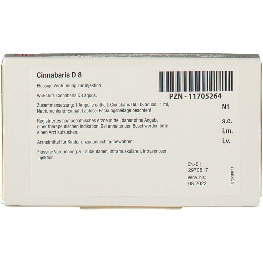 Cinnabaris D 8 Ampullen 8x1 ml