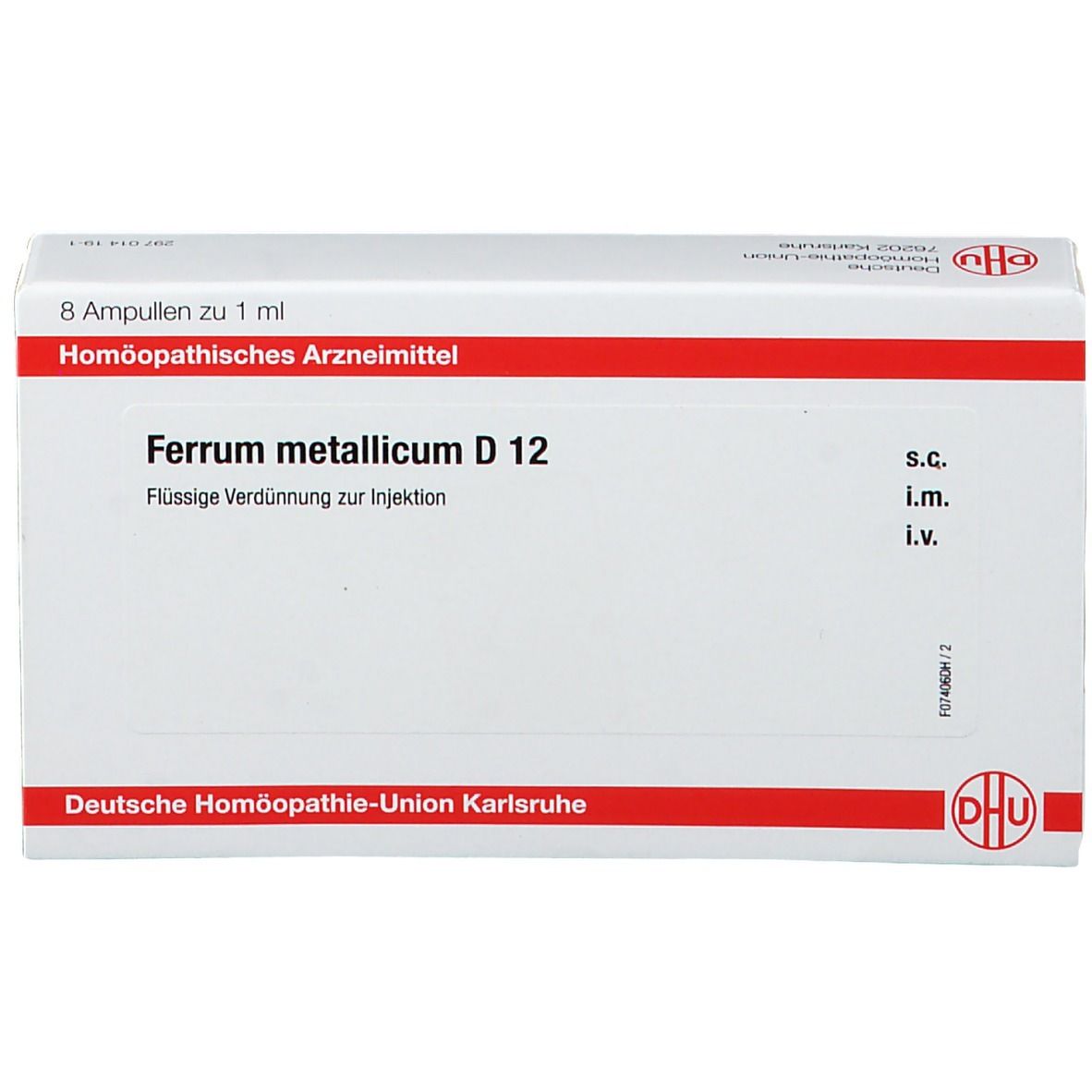 DHU Ferrum Metallicum D12 Ampullen