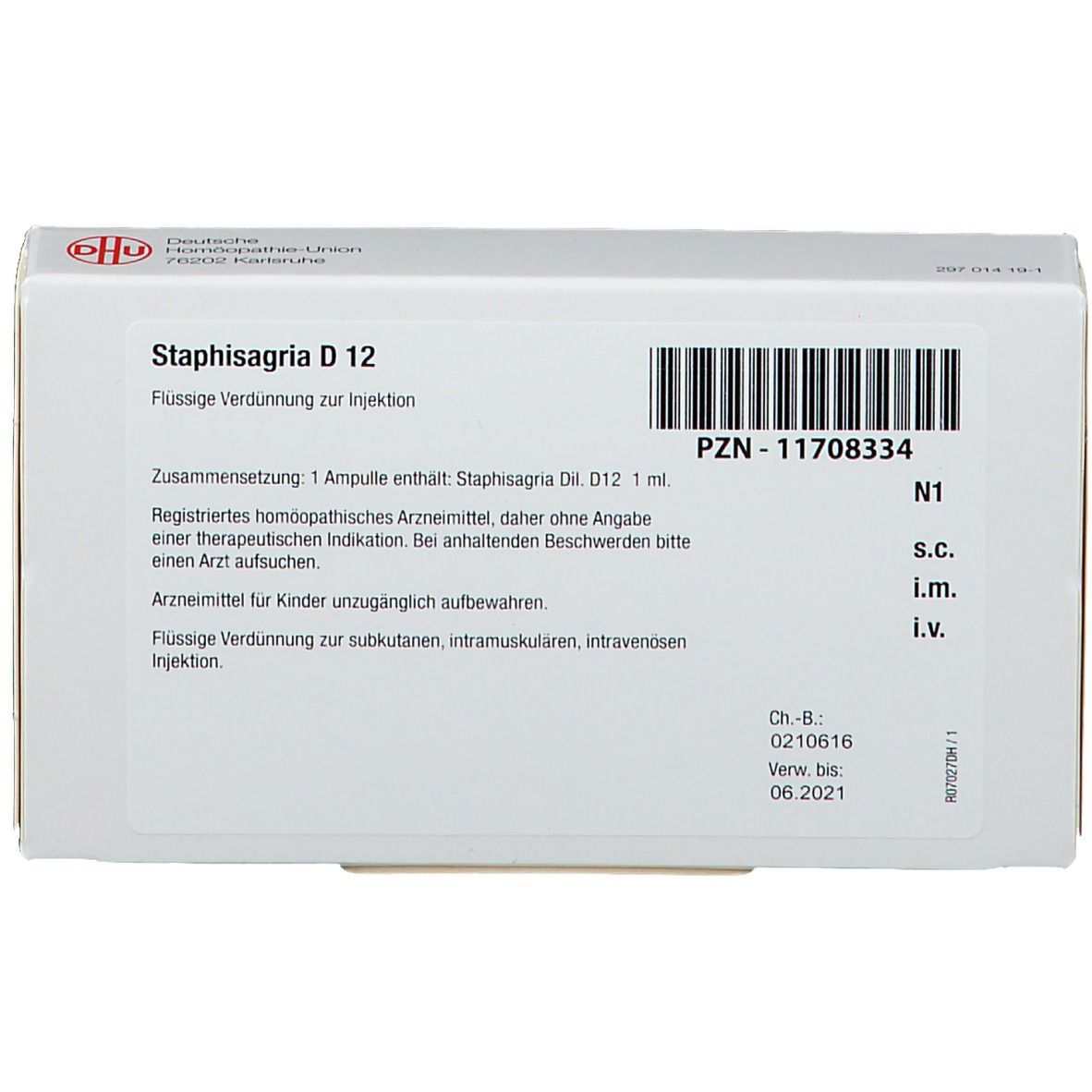 Staphisagria D 12 Ampullen 8x1 ml