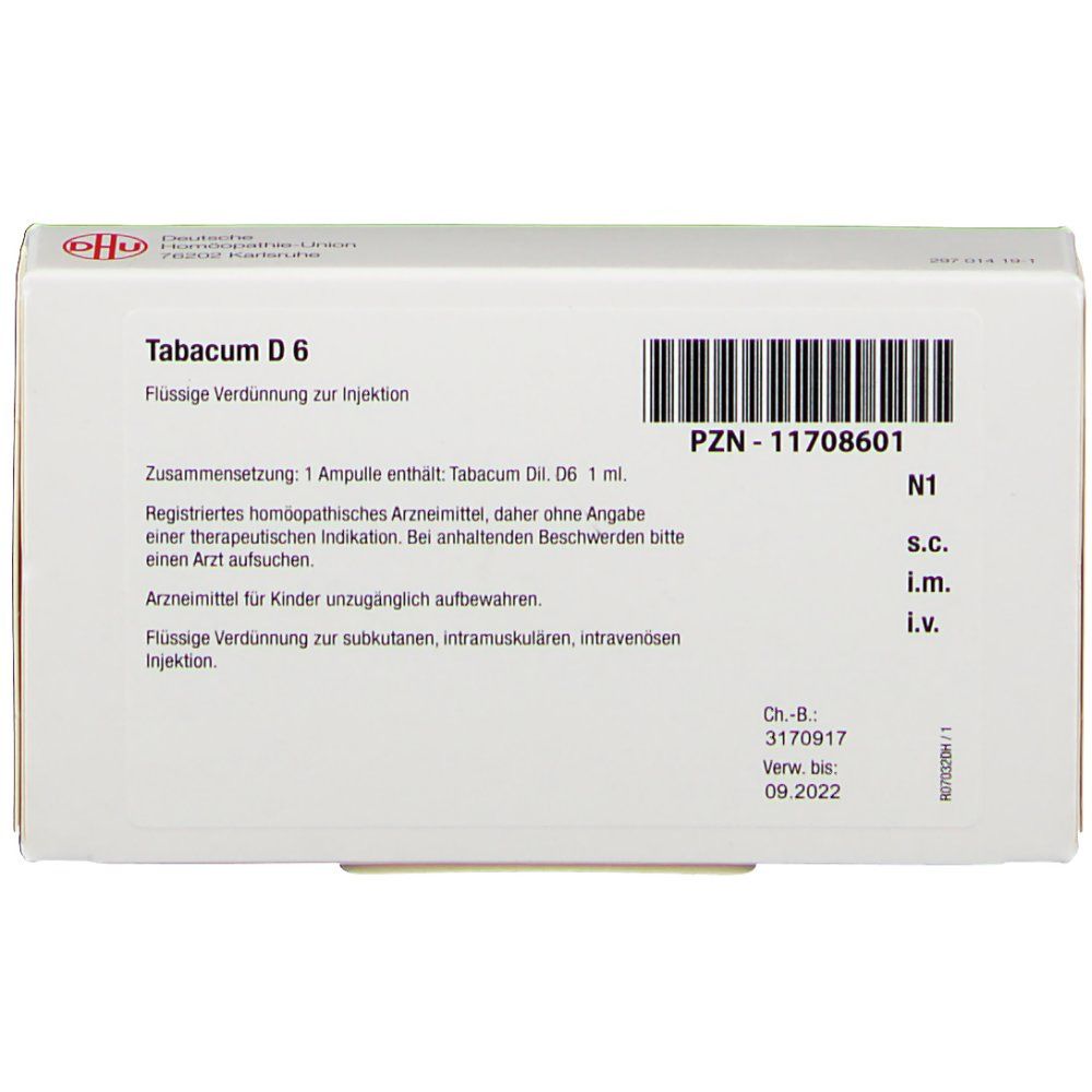 Tabacum D 6 Ampullen 8x1 ml