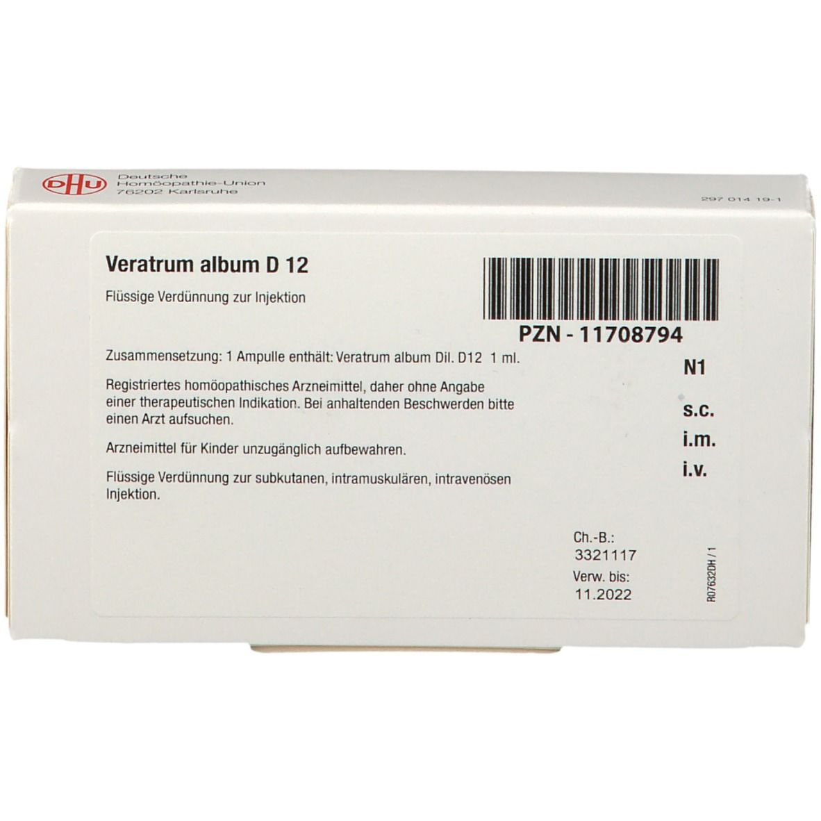DHU Veratrum Album D12