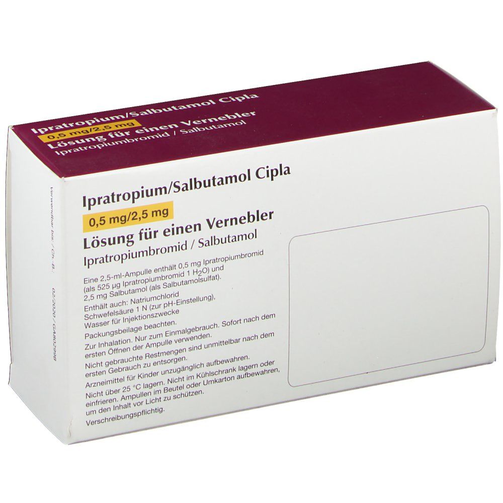 Ipratropium/Salbutamol Cipla 0,5 mg/2,5 mg