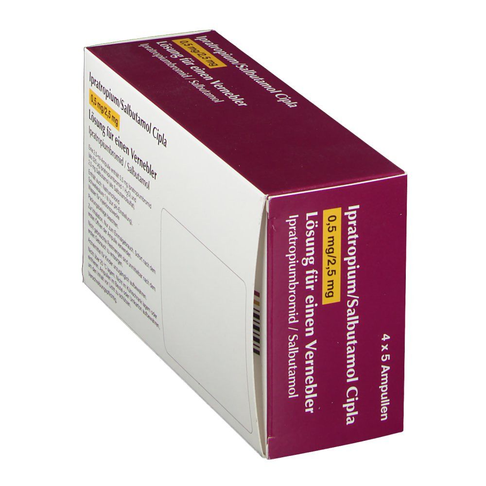Ipratropium/Salbutamol Cipla 0,5 mg/2,5 mg