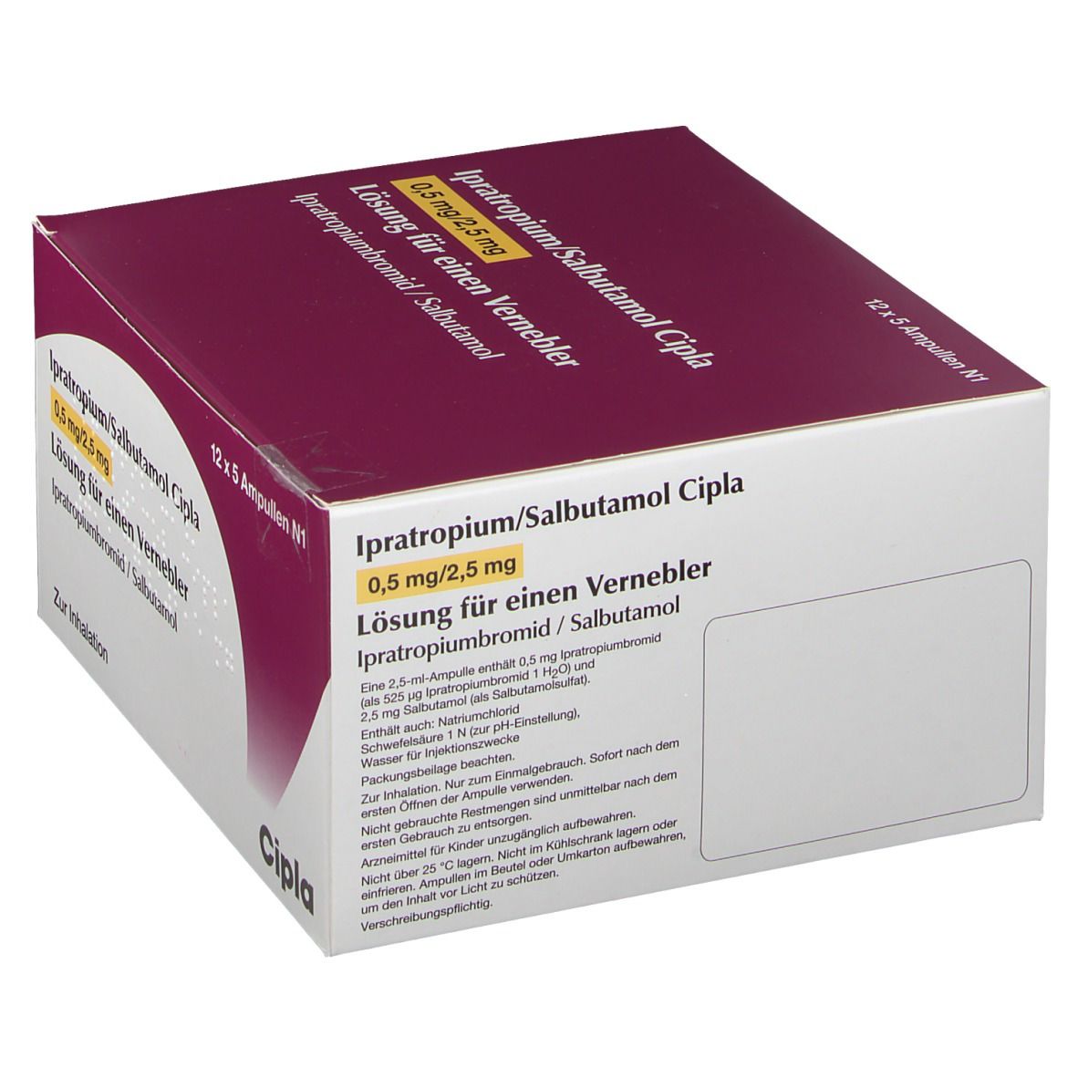 Ipratropium/Salbutamol Cipla 0,5 mg/2,5 mg