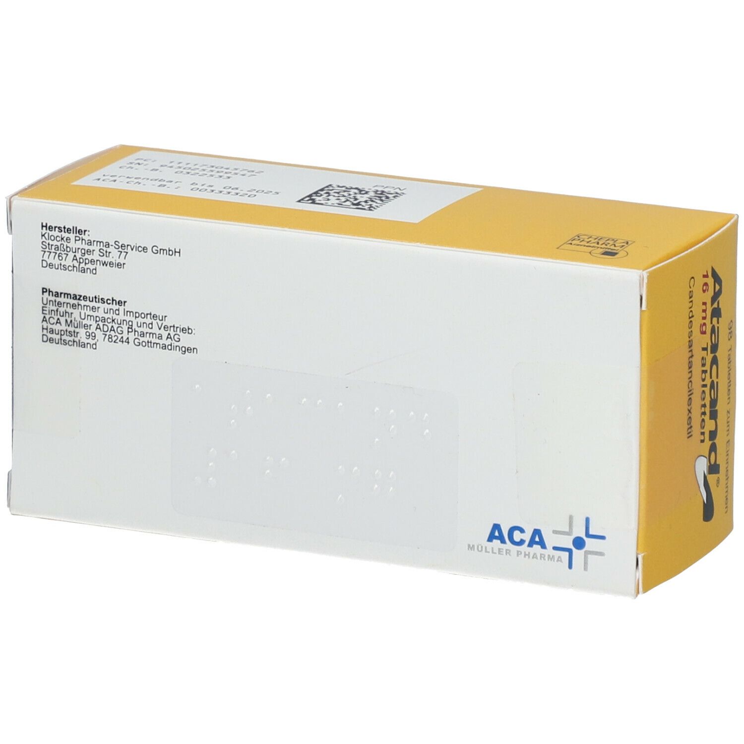 Atacand® 16Mg 2.5/2.5Ug