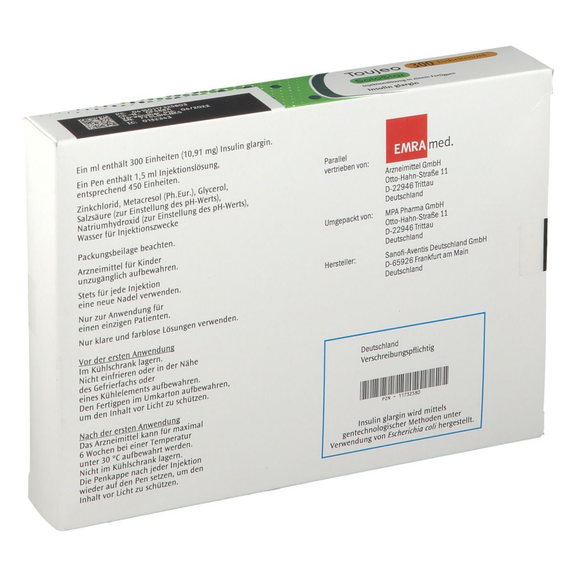 Toujeo 300 E/ml SoloStar