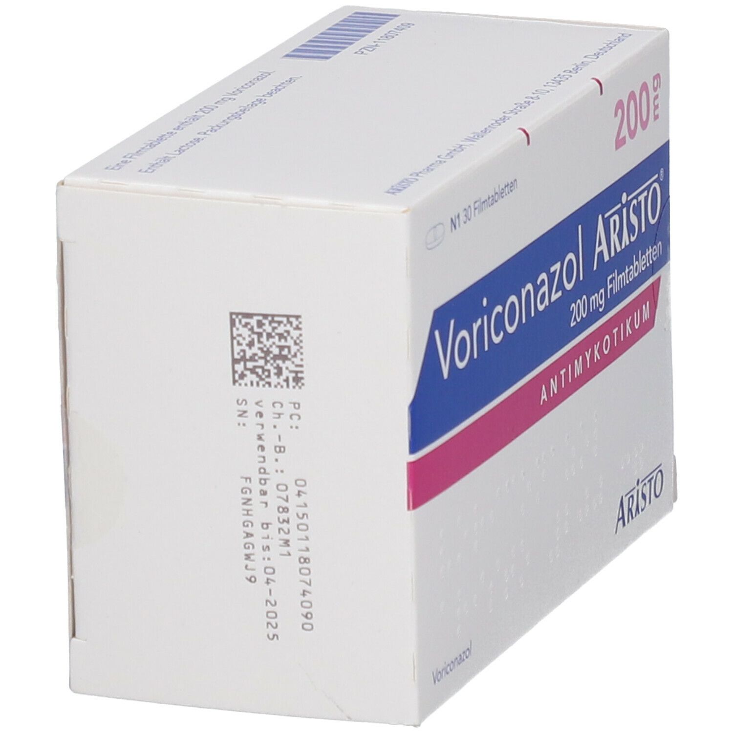 Voriconazol Aristo 50 mg Filmtabletten 30 St