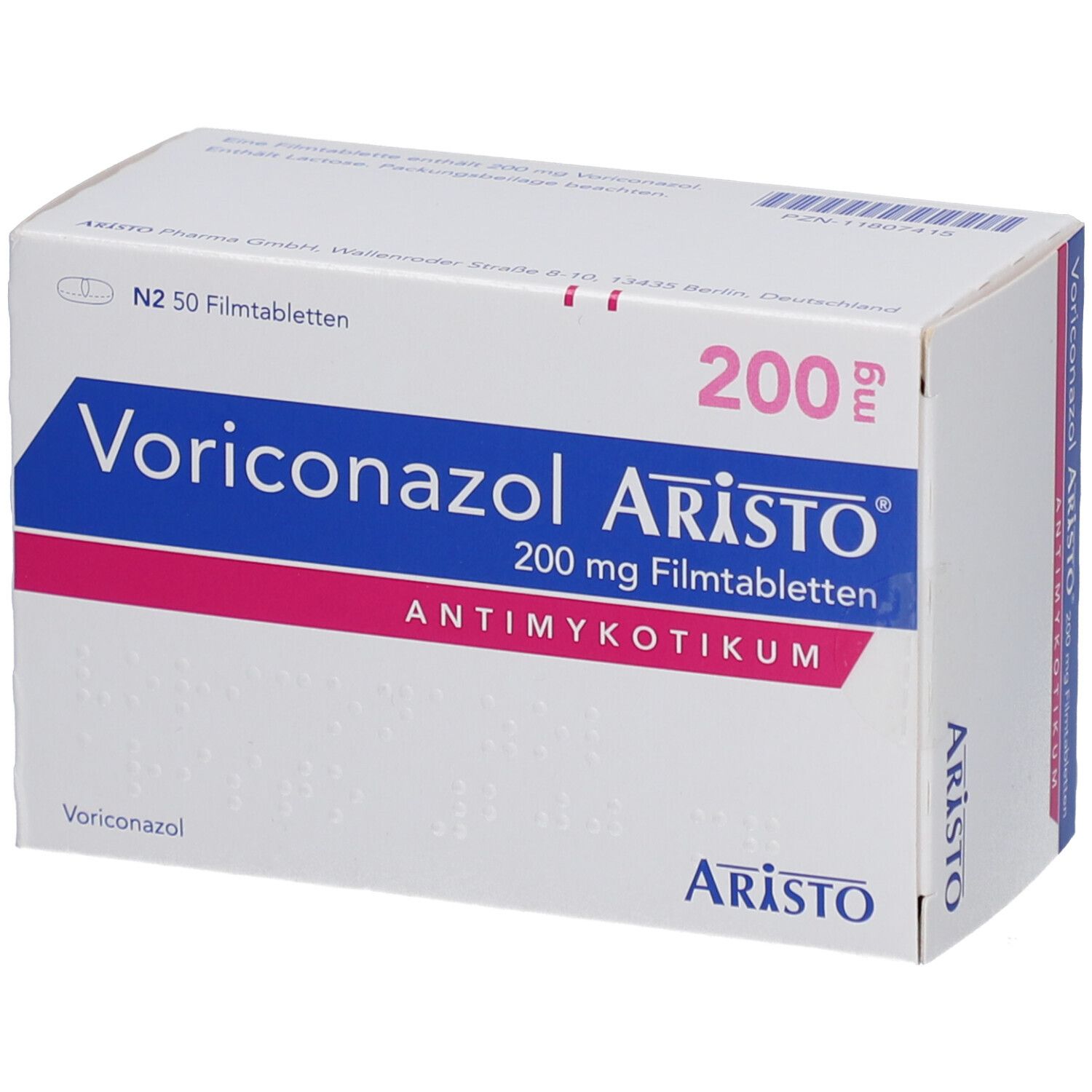 VORICONAZOL Aristo 200 mg Filmtabletten