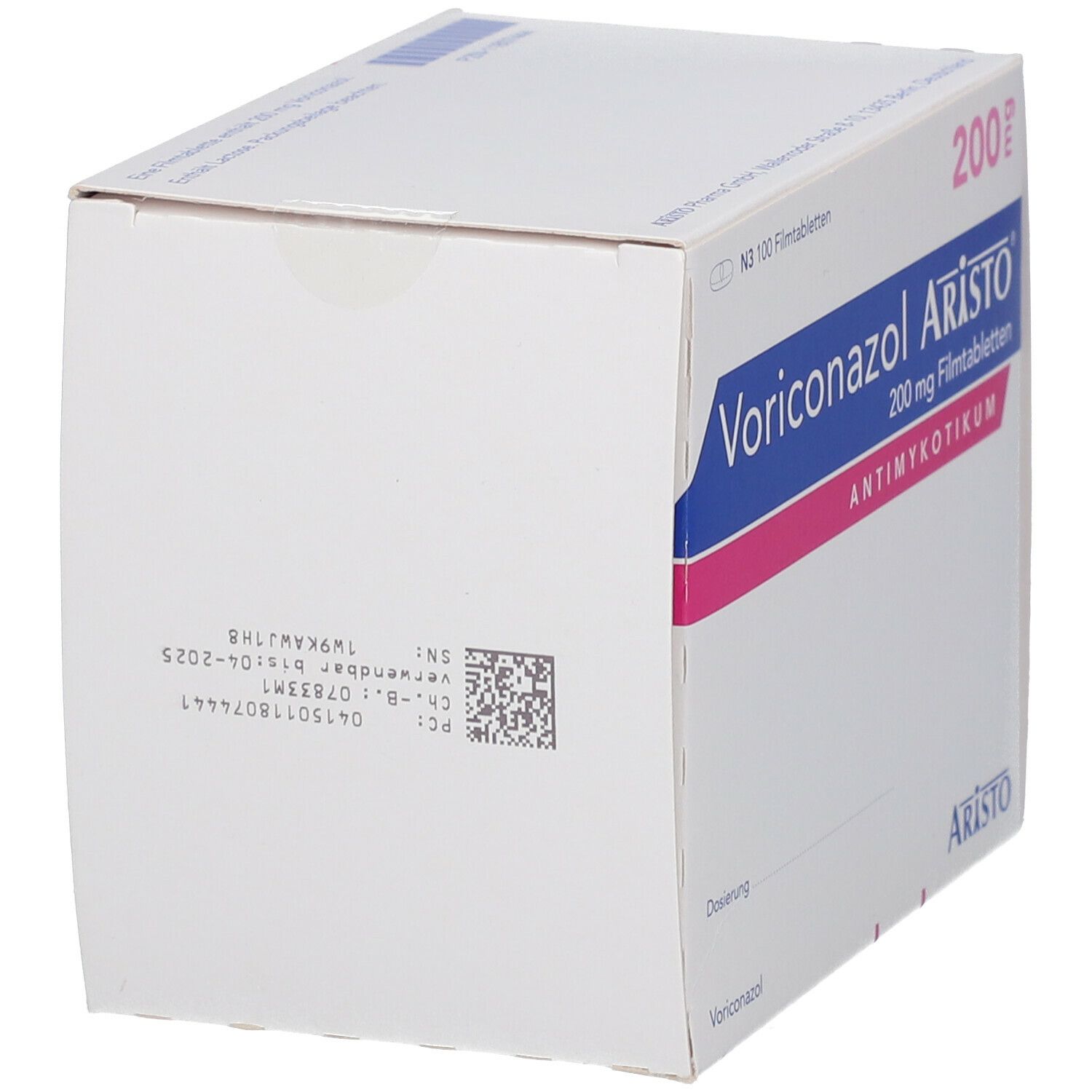 Voriconazol Aristo 200 mg Filmtabletten 100 St