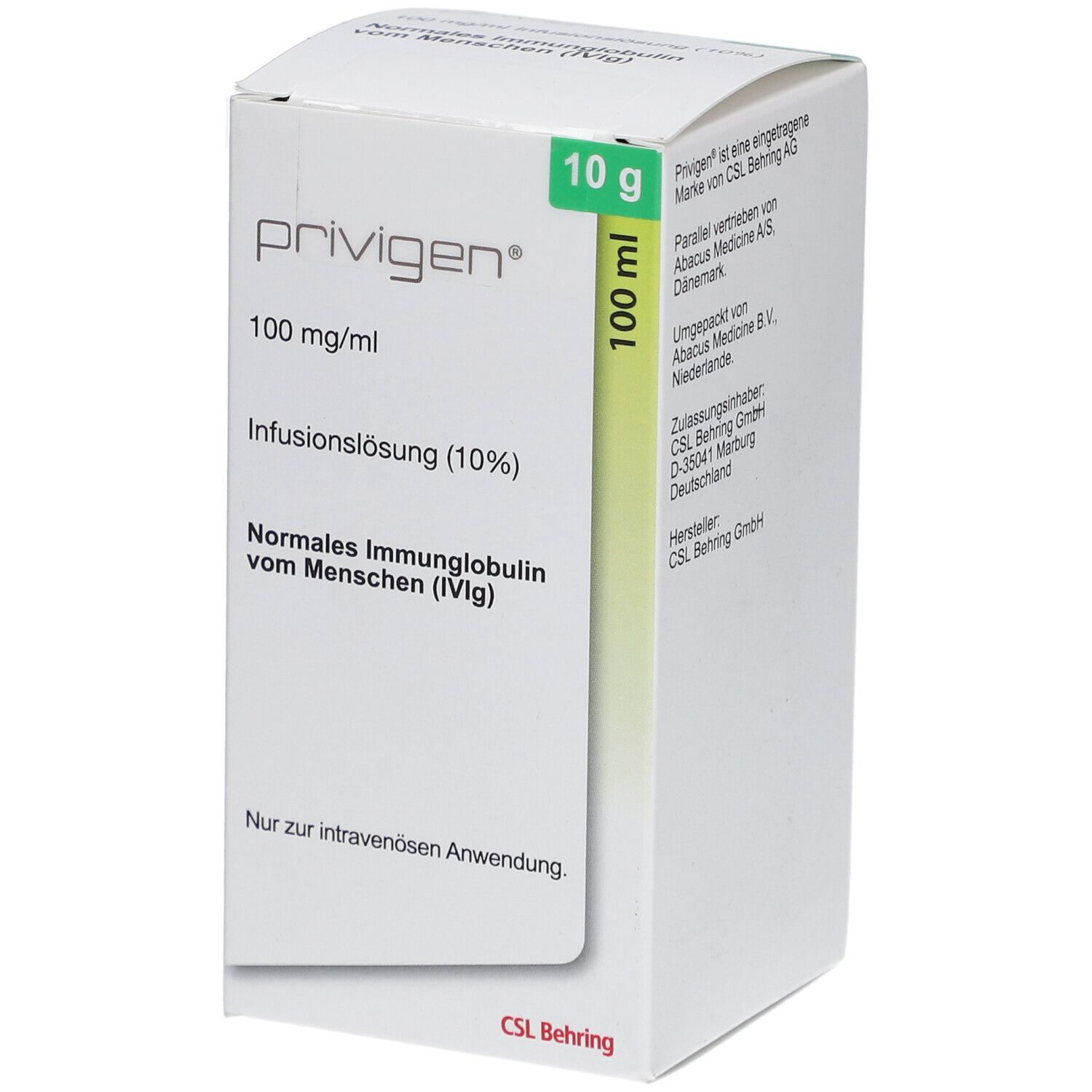PRIVIGEN 10% Lösung 10 g Infusionslösung Dsfl.