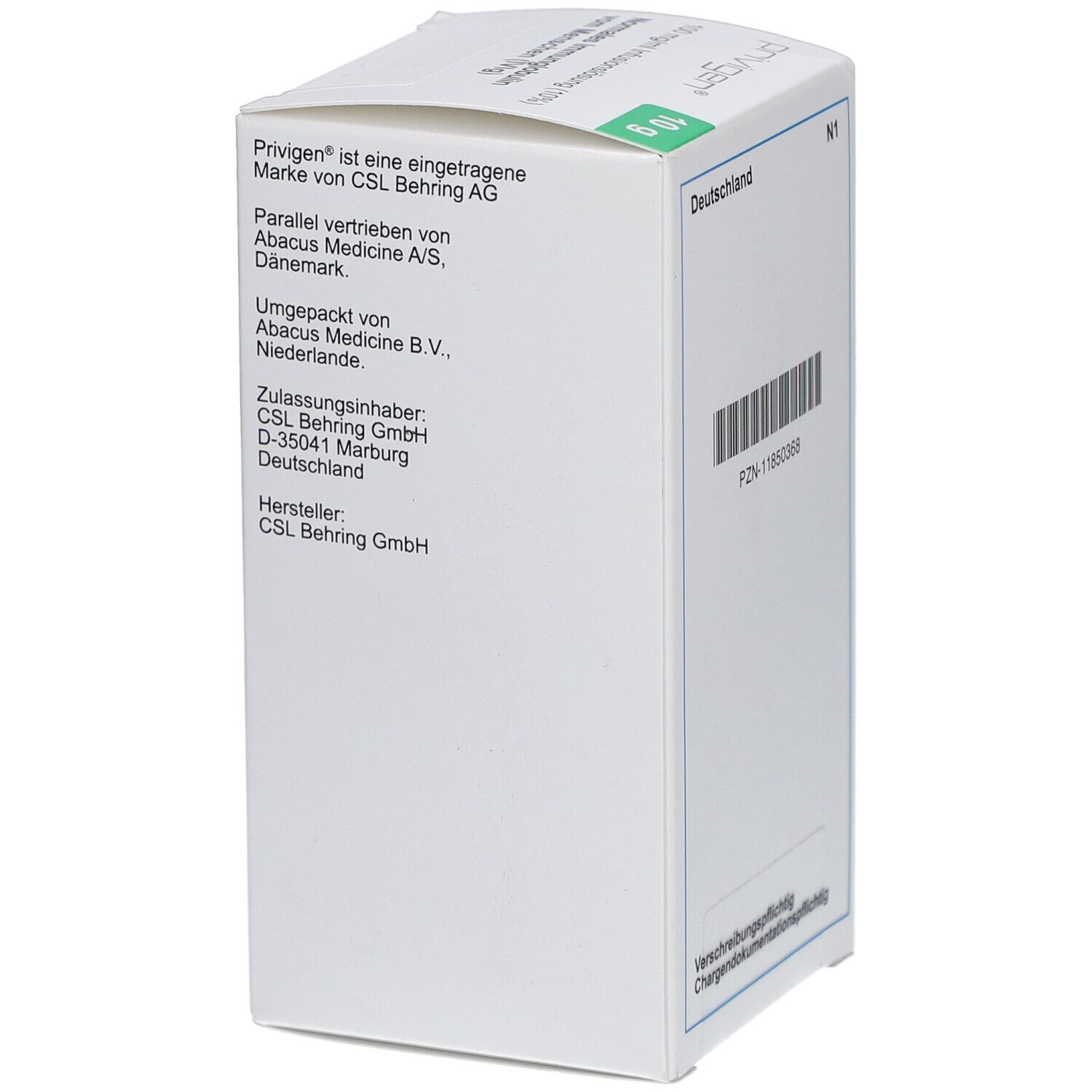 PRIVIGEN 10% Lösung 10 g Infusionslösung Dsfl.