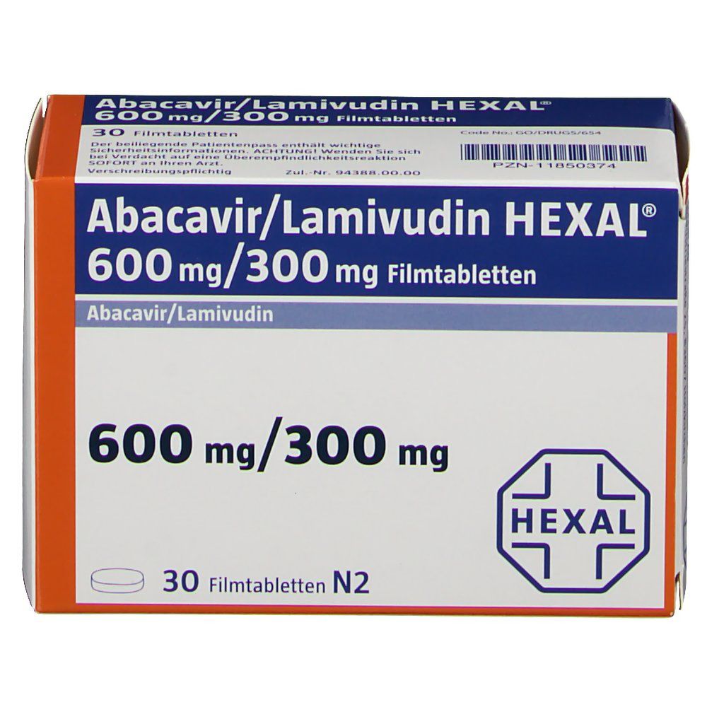 Abacavir/Lamivudin HEXAL® 600 mg/300 mg