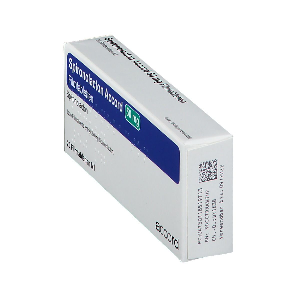 Spironolacton Accord 50 mg Filmtabletten 20 St