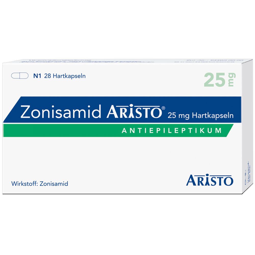 Zonisamid Aristo 25 mg Hartkapseln 28 St