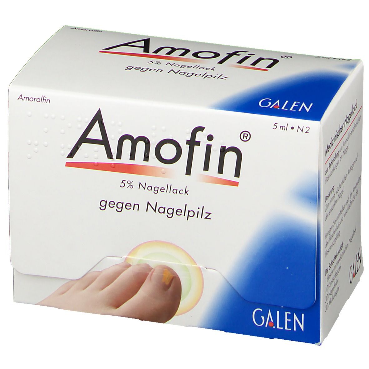 Amofin® 5 % Nagellack gegen Nagelpilz