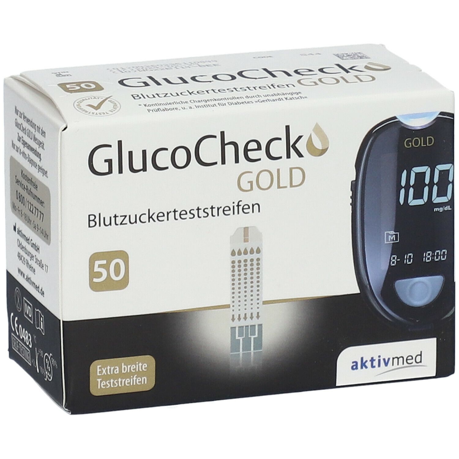 GlucoCheck GOLD Blutzuckerteststreifen