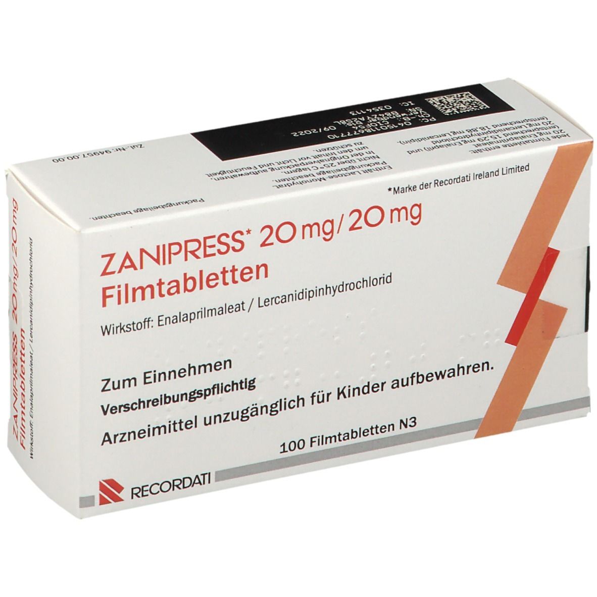 ZANIPRESS 20 mg/20 mg
