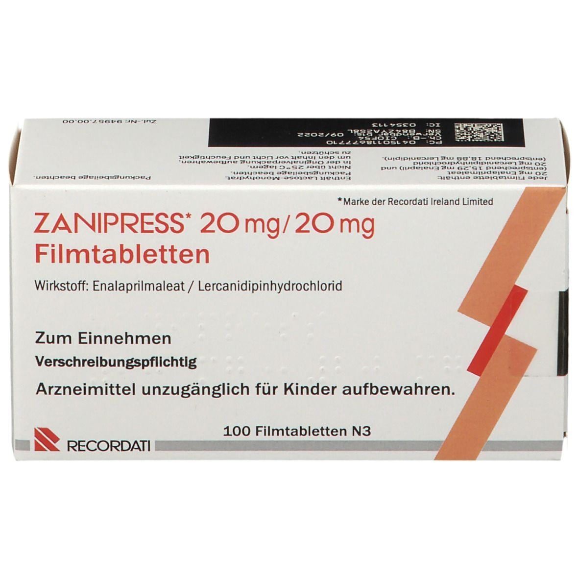 ZANIPRESS 20 mg/20 mg