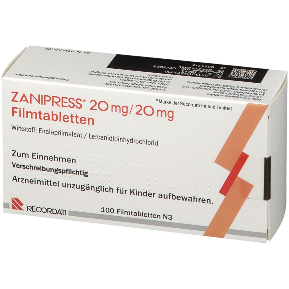 ZANIPRESS 20 mg/20 mg