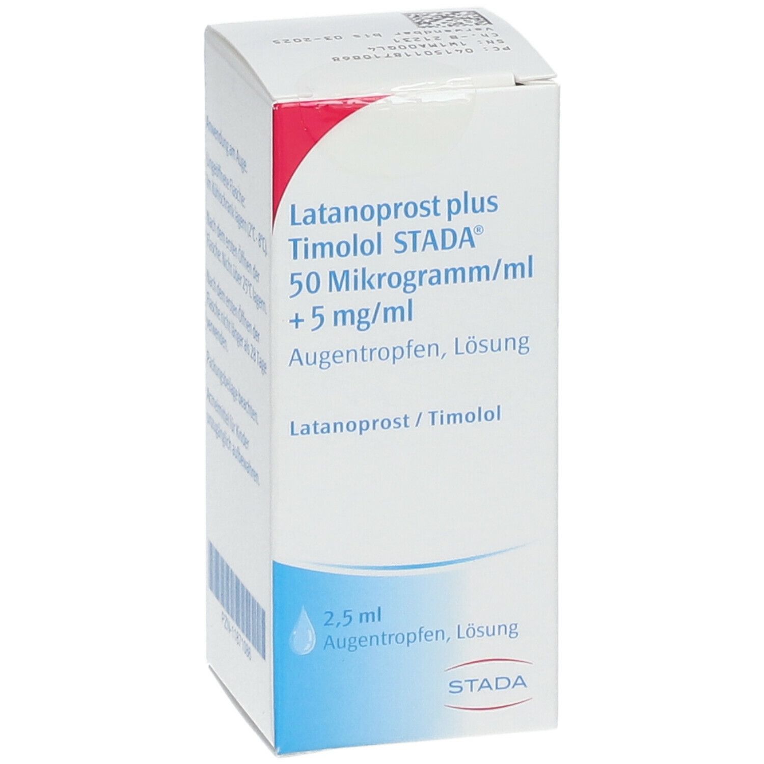 Latanoprost plus Timolol STADA® 50 µg/ml + 5 mg/ml Augentropfen, Lösung