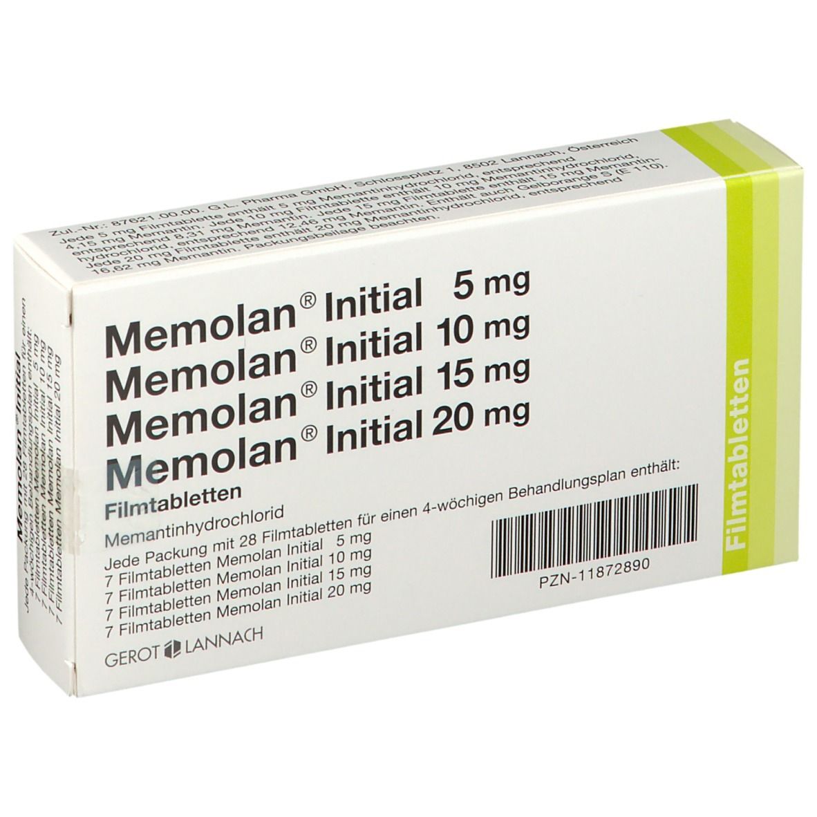 Memolan® initial 5/10/15/20 mg